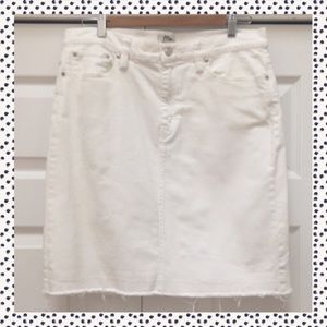 JCrew white denim mini. FLASH SALE